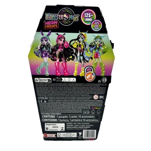 Monster High Skullltimate Secrets Neon Frights Toralei Doll Glows In The Dark - Picture 2 of 3